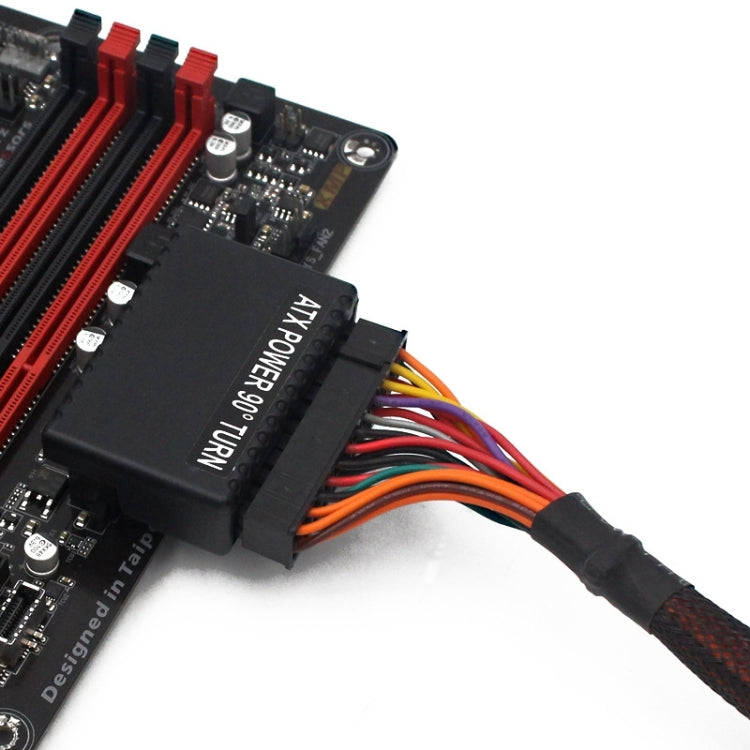 2 PCS ATX 24Pin 90 Degree Power Plug Adapter - Others by PMC TechLife | Online Shopping South Africa | PMC TechLife | Buy Now Pay Later Mobicred