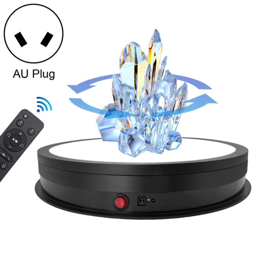 42cm LED Light Electric Rotating Display Stand Turntable, Power Plug:AU Plug(Black) -  by PMC Jewellery | Online Shopping South Africa | PMC Jewellery | Buy Now Pay Later Mobicred