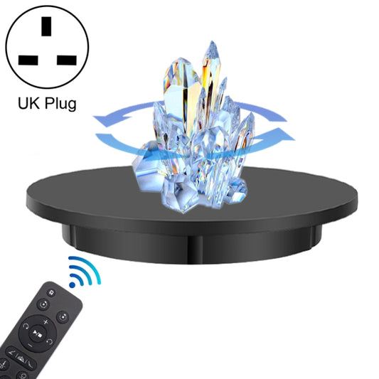 42cm Charging Rotating Display Stand Video Shooting Turntable, Load: 100kg, Power Plug:UK Plug(Black) -  by PMC Jewellery | Online Shopping South Africa | PMC Jewellery | Buy Now Pay Later Mobicred