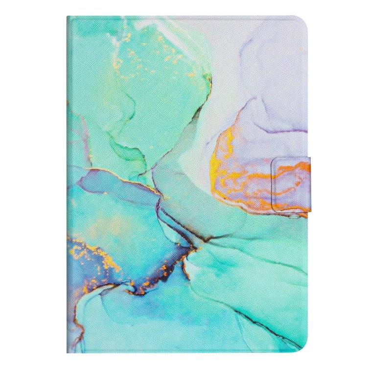 For Huawei MatePad T10s Marble Pattern Leather Tablet Case(Green) - Huawei by PMC TechLife | Online Shopping South Africa | PMC TechLife | Buy Now Pay Later Mobicred