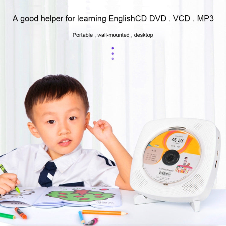 Kecag KC-609 Wall Mounted Home DVD Player Bluetooth CD Player, Specification:DVD/CD+Connectable TV  + Plug-In Version(Black) - free shipping - PMC Jewellery - Order now!