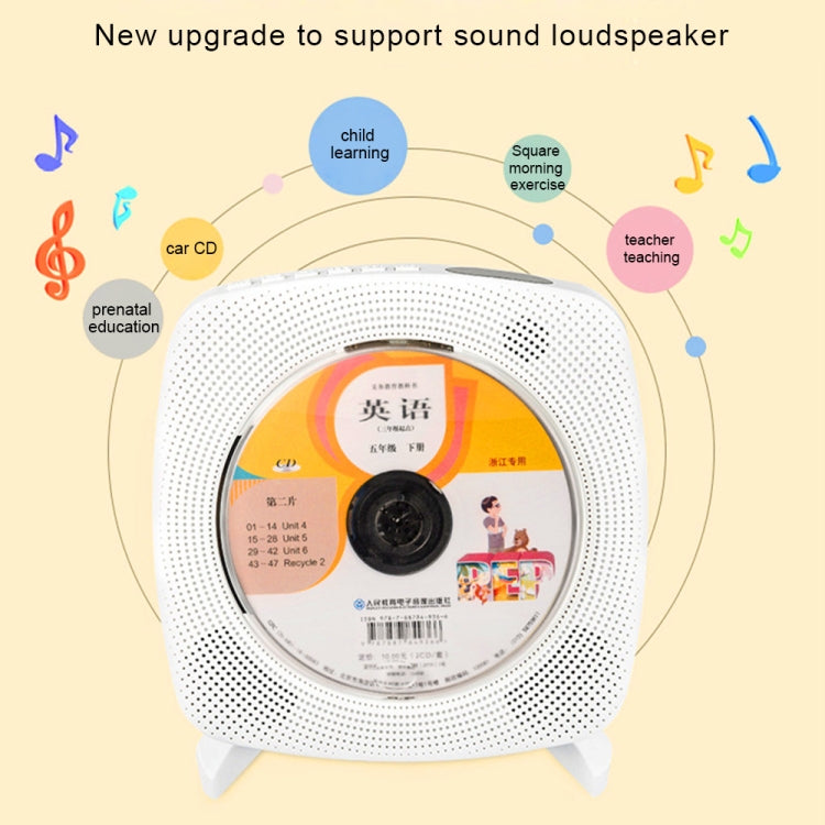 Kecag KC-609 Wall Mounted Home DVD Player Bluetooth CD Player, Specification:CD Version+ Not Connected to TV+ Plug-In Version(White) - free shipping - PMC Jewellery - Order now!