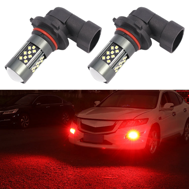 1 Pair 9006 12V 7W Strobe Car LED Fog Light(Red Light) - Fog / Driving Lights by PMC Jewellery | Online Shopping South Africa | PMC Jewellery | Buy Now Pay Later Mobicred