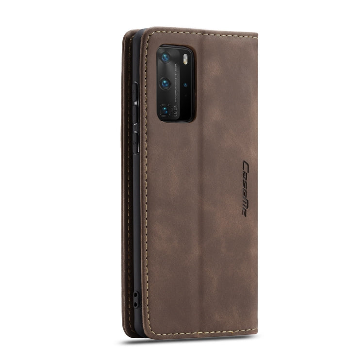 For Huawei P40 Pro CaseMe-013 Multifunctional Horizontal Flip Leather Case with Card Slot & Holder & Wallet(Coffee) - Huawei Cases by CaseMe | Online Shopping South Africa | PMC Jewellery | Buy Now Pay Later Mobicred