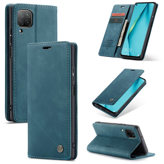 For Huawei P40 Lite CaseMe-013 Multifunctional Horizontal Flip Leather Case with Card Slot & Holder & Wallet(Blue) - Huawei Cases by CaseMe | Online Shopping South Africa | PMC Jewellery | Buy Now Pay Later Mobicred