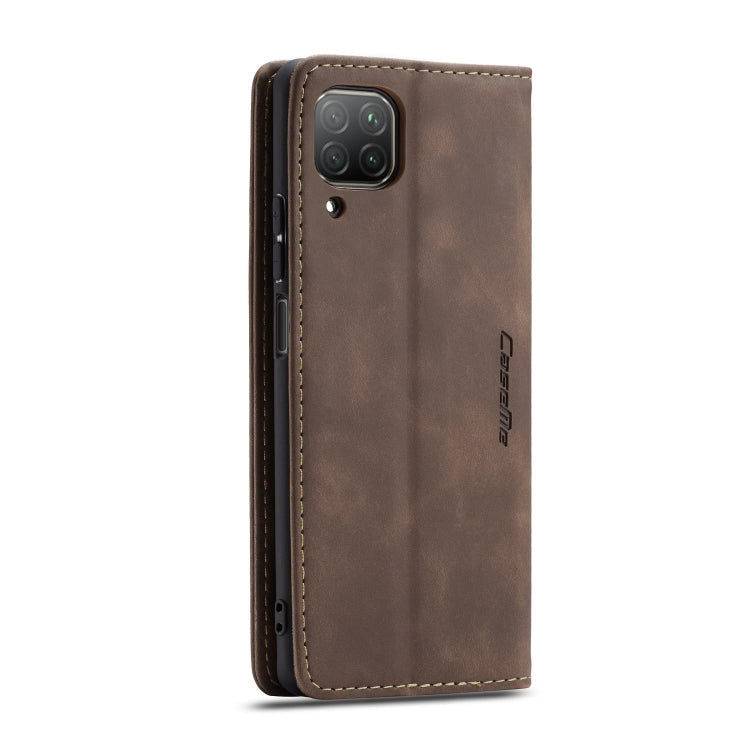 For Huawei P40 Lite CaseMe-013 Multifunctional Horizontal Flip Leather Case with Card Slot & Holder & Wallet(Coffee) - Huawei Cases by CaseMe | Online Shopping South Africa | PMC Jewellery | Buy Now Pay Later Mobicred