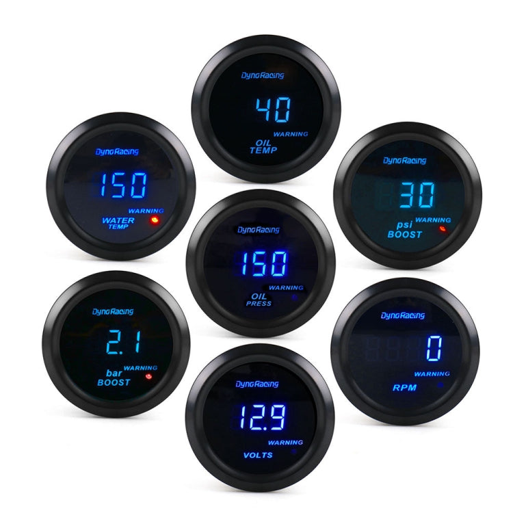 Car Modified 12V Universal 52mm Blue Light Digital Display Meter, Style:Voltmeter - Car Modification by PMC Jewellery | Online Shopping South Africa | PMC Jewellery | Buy Now Pay Later Mobicred