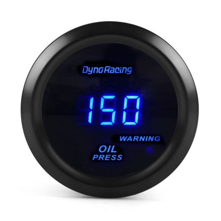 Car Modified 12V Universal 52mm Blue Light Digital Display Meter, Style:Oil Pressure Gauge - Car Modification by PMC Jewellery | Online Shopping South Africa | PMC Jewellery | Buy Now Pay Later Mobicred