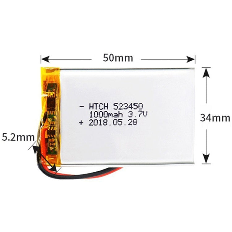 2pcs 523450 1000mAh Li-Polymer Battery Replacement - Others by PMC Jewellery | Online Shopping South Africa | PMC Jewellery | Buy Now Pay Later Mobicred