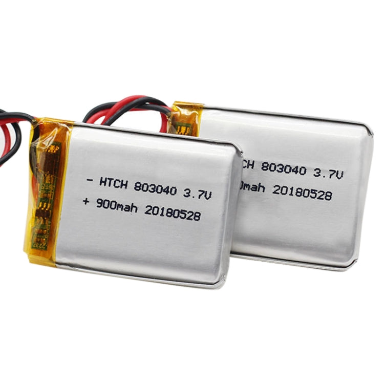 2pcs 803040 900mAh Li-Polymer Battery Replacement - Others by PMC Jewellery | Online Shopping South Africa | PMC Jewellery | Buy Now Pay Later Mobicred