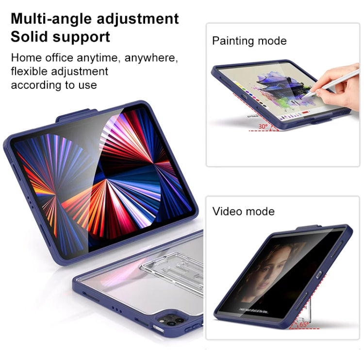 Mutural Transparent Holder Tablet Case For iPad Air 2022/ 2020 10.9(Red) - free shipping - PMc TechLife - Order now!