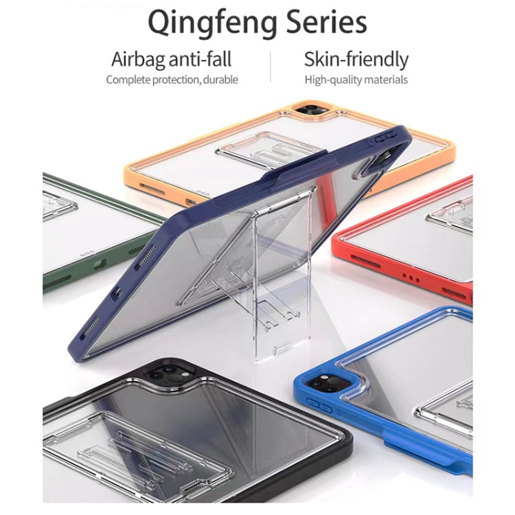 For iPad Pro 11 2022 / 2021 / 2020 / 2018 Mutural Transparent Holder Tablet Case(Red) - free shipping - PMc TechLife - Order now!