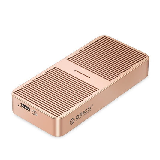 ORICO M224C3-U4-RG M.2 NVME 40Gbps SSD Enclosure(Gold) - HDD Enclosure by ORICO | Online Shopping South Africa | PMC Jewellery | Buy Now Pay Later Mobicred