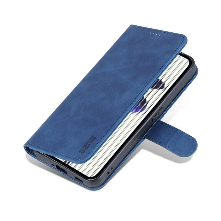 For Nothing Phone 1 AZNS Skin Feel Calf Texture Flip Leather Phone Case (Blue) - More Brand by AZNS | Online Shopping South Africa | PMC Jewellery | Buy Now Pay Later Mobicred