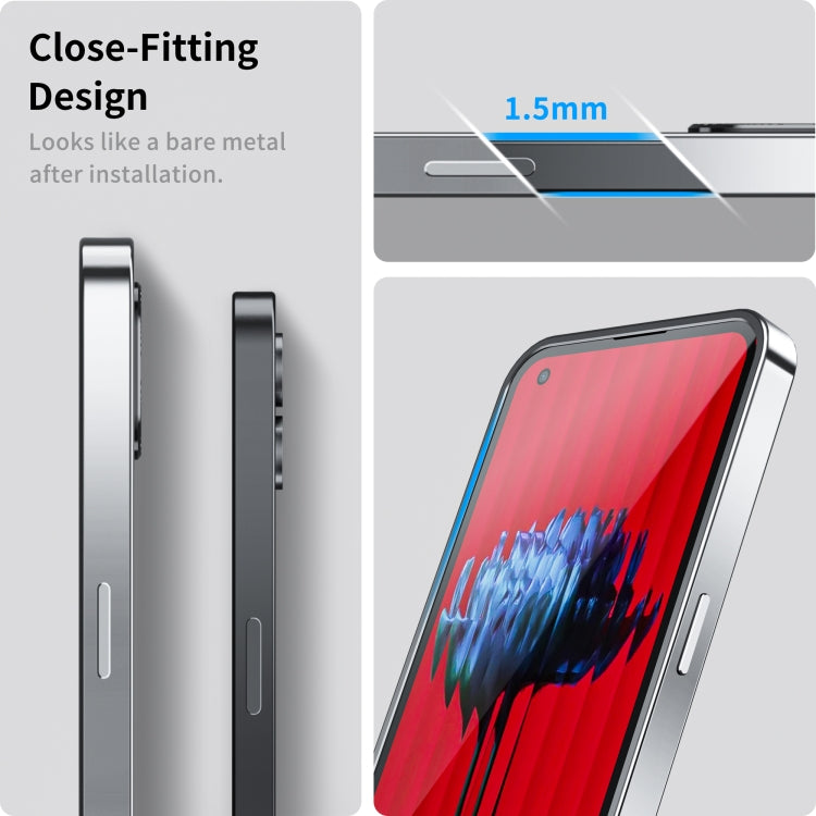 For Nothing Phone 1 Full Coverage Magnetic Phone Case(Silver) - More Brand by PMC TechLife | Online Shopping South Africa | PMC TechLife | Buy Now Pay Later Mobicred