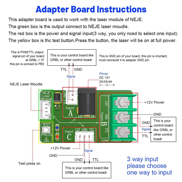 NEJE N25410 2.5W Laser Engraver Module Kits - free shipping - PMC TechLife - Order now!