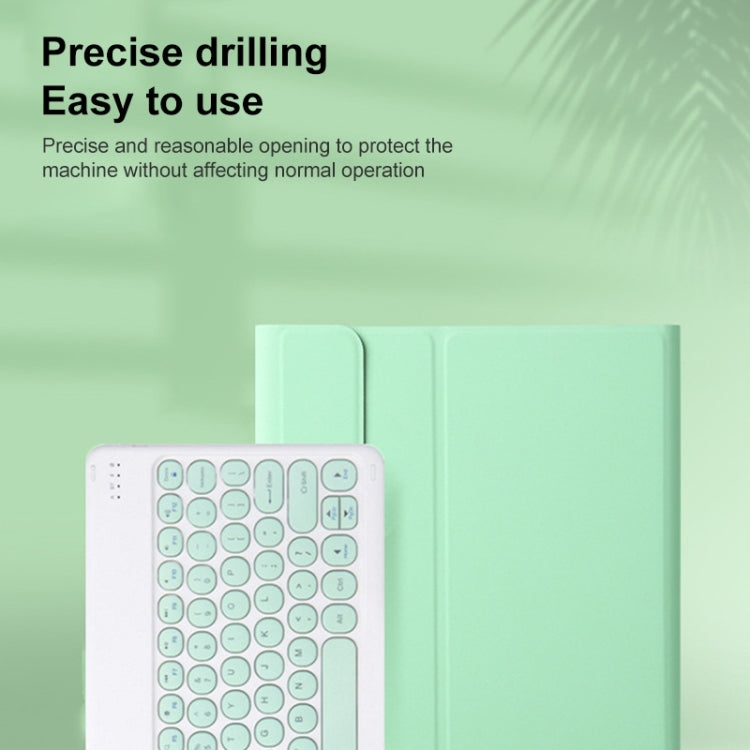 Round Cap Bluetooth Keyboard Leather Case with Pen Slot, without Touchpad For Samsung Galaxy Tab S7(Gold+White Keyboard) - Samsung Keyboard by PMC TechLife | Online Shopping South Africa | PMC TechLife