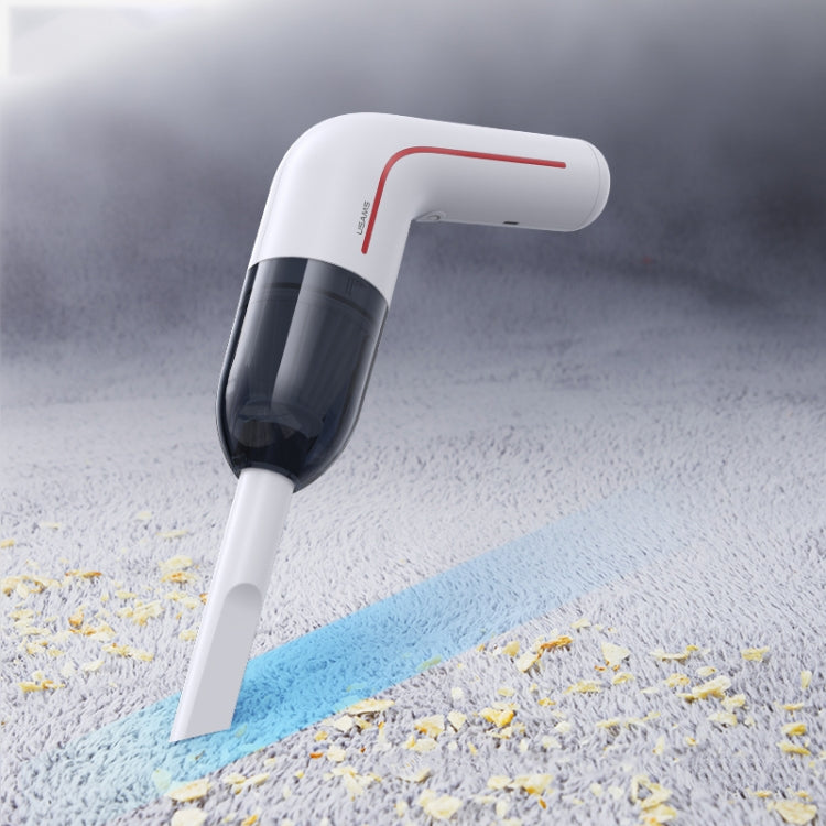 USAMS US-ZB253 LEJ Series Mini Hand-held Vacuum Cleaner(White) - Vacuum Cleaner by USAMS | Online Shopping South Africa | PMC Jewellery | Buy Now Pay Later Mobicred