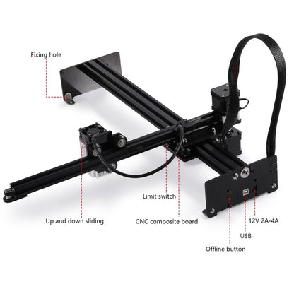 NEJE MASTER 3 Plus Laser Engraver with A40630 Laser Module(US Plug) - DIY Engraving Machines by NEJE | Online Shopping South Africa | PMC Jewellery | Buy Now Pay Later Mobicred