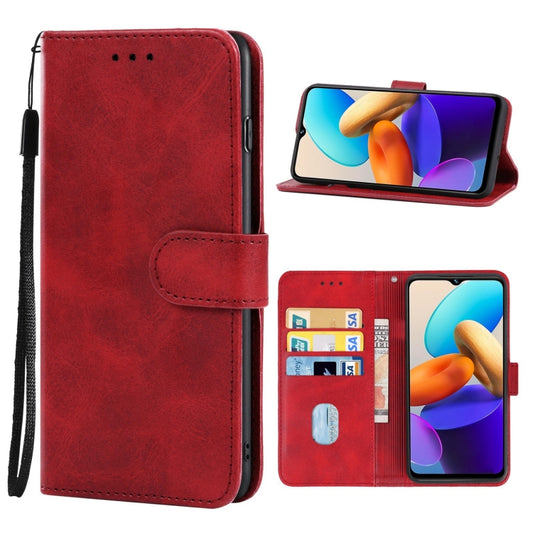For vivo Y22s / Y22 / Y35 Leather Phone Case(Red) - vivo Cases by PMC Jewellery | Online Shopping South Africa | PMC Jewellery | Buy Now Pay Later Mobicred