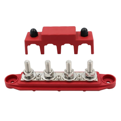 Red M8 Stud RV Ship High Current Power Distribution Terminal Block with Cover - Fuse by PMC Jewellery | Online Shopping South Africa | PMC Jewellery | Buy Now Pay Later Mobicred