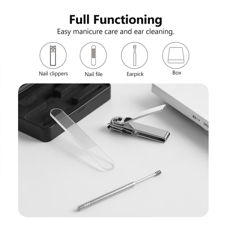 Original Xiaomi Youpin Huohou 4 in 1 Anti-splash Nail Clippers Set - Nail Clipper by Xiaomi | Online Shopping South Africa | PMC Jewellery | Buy Now Pay Later Mobicred