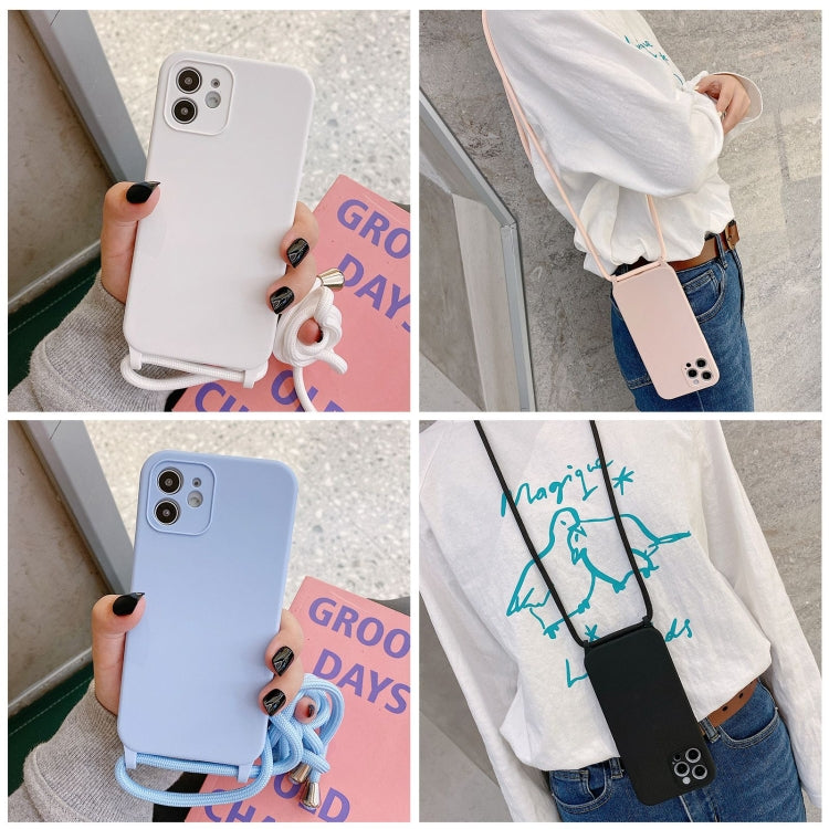 For iPhone 13 Crossbody Lanyard Liquid Silicone Case(Black) - iPhone 13 Cases by PMC TechLife | Online Shopping South Africa | PMC TechLife