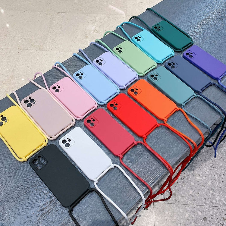 For iPhone 13 Crossbody Lanyard Liquid Silicone Case(Black) - iPhone 13 Cases by PMC TechLife | Online Shopping South Africa | PMC TechLife
