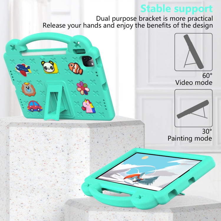 Handle Kickstand Children EVA Shockproof Tablet Case For iPad Pro 11 2018 / 2020 / 2021(Mint Green) - More iPad Cases by PMC TechLife | Online Shopping South Africa | PMC TechLife