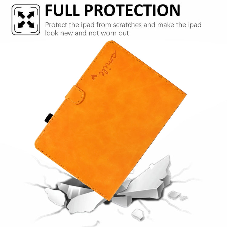 For Amazon Kindle Paperwhite 4/3/2/1 Embossed Smile Flip Tablet Leather Case(Khaki) - Amazon by PMC TechLife | Online Shopping South Africa | PMC TechLife | Buy Now Pay Later Mobicred