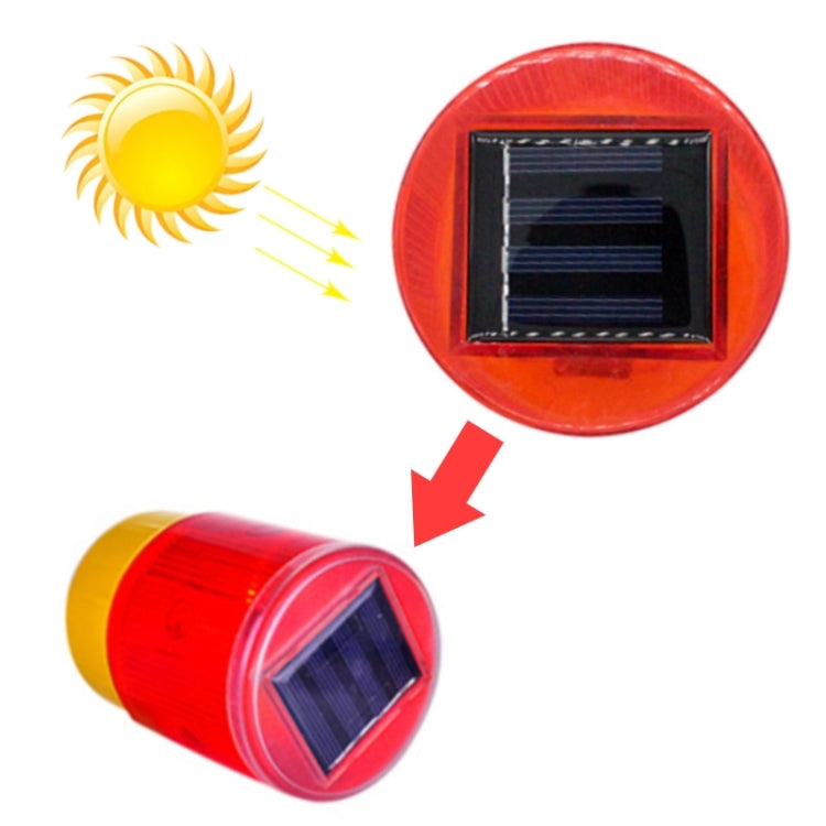 Night Solar Safety Warning Flash Light, Specification:01 Screw Fixed(Yellow) - Warning Lights by PMC TechLife | Online Shopping South Africa | PMC TechLife | Buy Now Pay Later Mobicred
