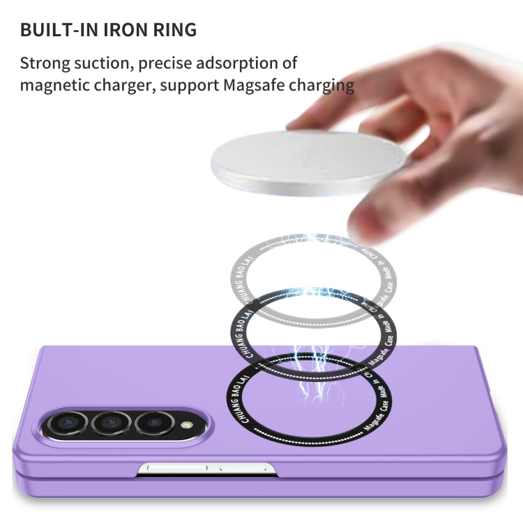For Samsung Galaxy Z Fold4 Magsafe Magnetic Folding PC Phone Case(Purple) - Galaxy Z Fold4 5G Cases by PMC TechLife | Online Shopping South Africa | PMC TechLife