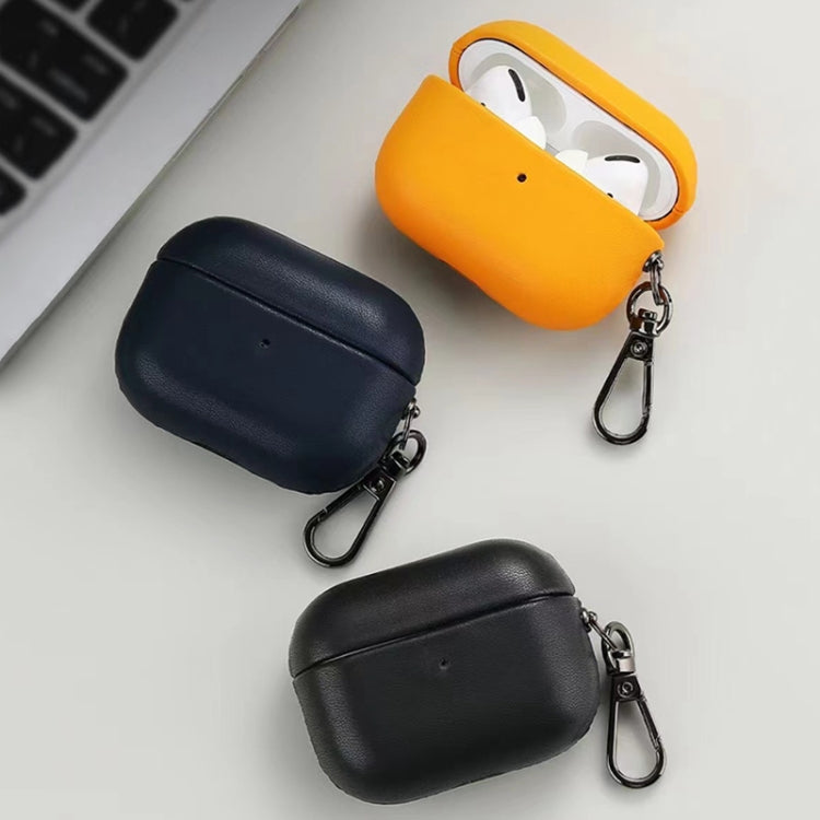 For Apple AirPods 3 PU Leather Wireless Bluetooth Earphone Protective Case(Brown) - For AirPods 3 by PMC Jewellery | Online Shopping South Africa | PMC Jewellery | Buy Now Pay Later Mobicred