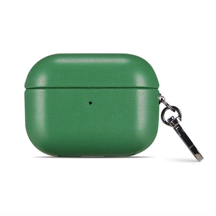 For Apple AirPods Pro PU Leather Wireless Bluetooth Earphone Protective Case(Green) - For AirPods Pro by PMC Jewellery | Online Shopping South Africa | PMC Jewellery | Buy Now Pay Later Mobicred