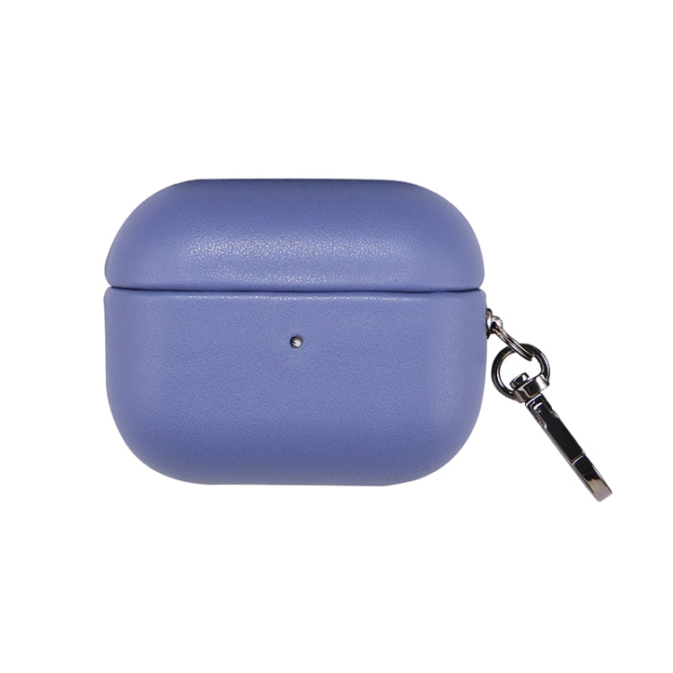 For Apple AirPods Pro PU Leather Wireless Bluetooth Earphone Protective Case(Wisteria) - For AirPods Pro by PMC Jewellery | Online Shopping South Africa | PMC Jewellery | Buy Now Pay Later Mobicred