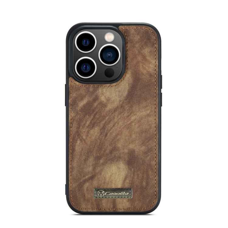 For iPhone 14 Pro CaseMe 008 Detachable Multifunctional Leather Phone Case(Brown) - iPhone 14 Pro Cases by CaseMe | Online Shopping South Africa | PMC Jewellery | Buy Now Pay Later Mobicred