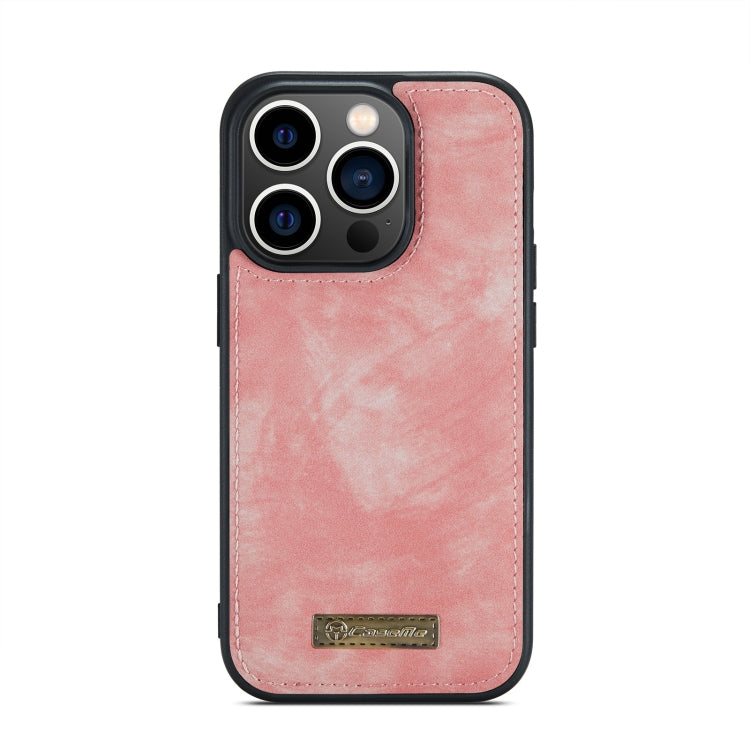 For iPhone 14 Pro CaseMe 008 Detachable Multifunctional Leather Phone Case(Pink) - iPhone 14 Pro Cases by CaseMe | Online Shopping South Africa | PMC Jewellery | Buy Now Pay Later Mobicred