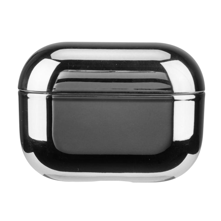 For AirPods Pro Split Electroplating TPU Earphone Protective Case with Hook(Silver) - free shipping - PMC Jewellery - Order now!