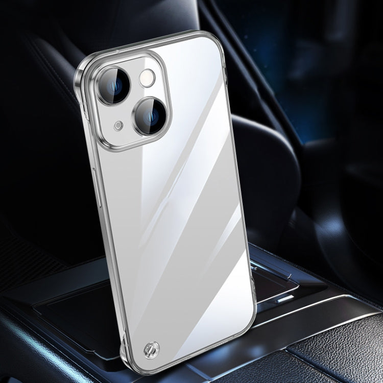 For iPhone 14 Electroplating Frameless Clear PC Phone Case(Transparent) - iPhone 14 Cases by PMC TechLife | Online Shopping South Africa | PMC TechLife