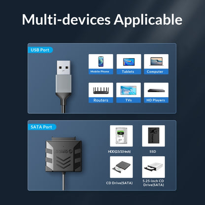 ORICO UTS1 USB 2.0 2.5-inch SATA HDD Adapter, Cable Length:0.3m - USB to IDE / SATA by ORICO | Online Shopping South Africa | PMC Jewellery | Buy Now Pay Later Mobicred