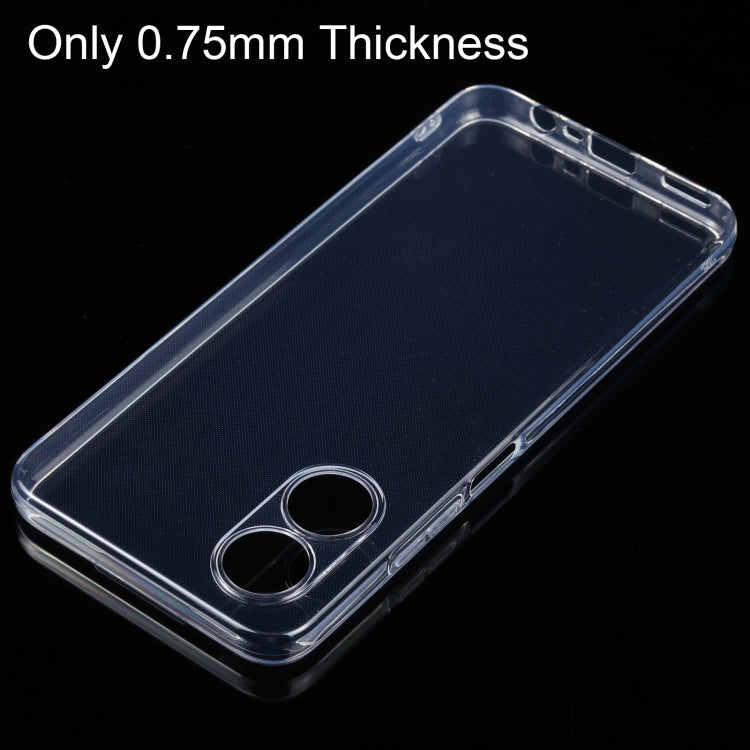 For OPPO A17 Ultra-thin Transparent TPU Phone Case - OPPO Cases by PMC Jewellery | Online Shopping South Africa | PMC Jewellery | Buy Now Pay Later Mobicred