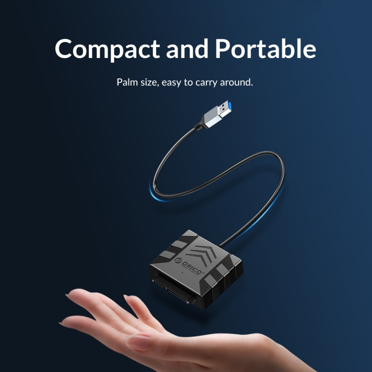 ORICO UTS1 USB 3.0 2.5-inch SATA HDD Adapter with 12V 2A Power Adapter, Cable Length:0.3m(US Plug) - USB to IDE / SATA by ORICO | Online Shopping South Africa | PMC Jewellery | Buy Now Pay Later Mobicred