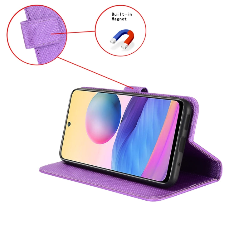 For Blackview BV7100 Diamond Texture Leather Phone Case(Purple) - More Brand by PMC TechLife | Online Shopping South Africa | PMC TechLife | Buy Now Pay Later Mobicred