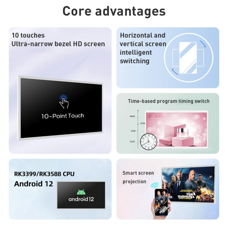 HSD1493T 14 inch IPS Display Advertising Machine RK3566 4GB+32GB(Black) - 11-15 inch by PMc TechLife | Online Shopping South Africa | PMc TechLife | Buy Now Pay Later Mobicred