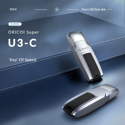 ORICO USB Flash Drive, Read: 100MB/s, Write: 50MB/s, Memory:32GB, Port:USB-A(Silver) - USB Flash Drives by ORICO | Online Shopping South Africa | PMC Jewellery | Buy Now Pay Later Mobicred