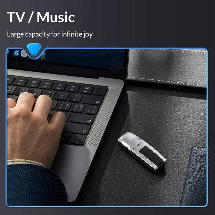 ORICO USB Flash Drive, Read: 100MB/s, Write: 50MB/s, Memory:256GB, Port:USB-A(Silver) - free shipping - PMC Jewellery - Order now!