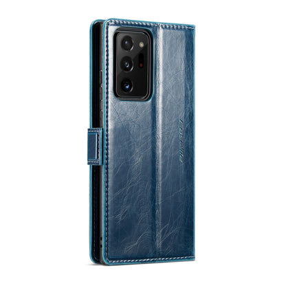 For Samsung Galaxy Note20 Ultra CaseMe 003 Crazy Horse Texture Leather Phone Case(Blue) - Galaxy Phone Cases by CaseMe | Online Shopping South Africa | PMC Jewellery | Buy Now Pay Later Mobicred