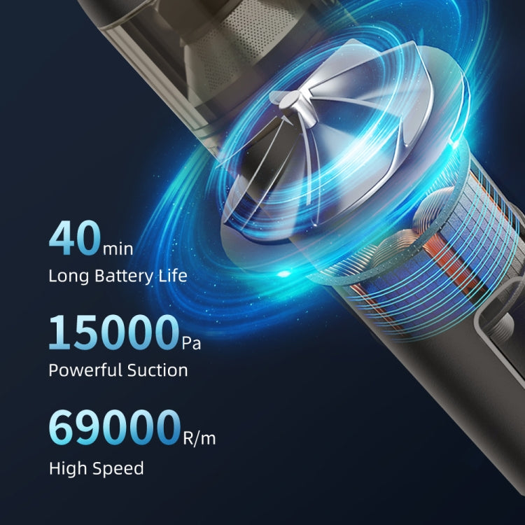 F35 15000Pa Cordless Handheld Car Vacuum Cleaner(Black) - free shipping - PMC TechLife - Order now!