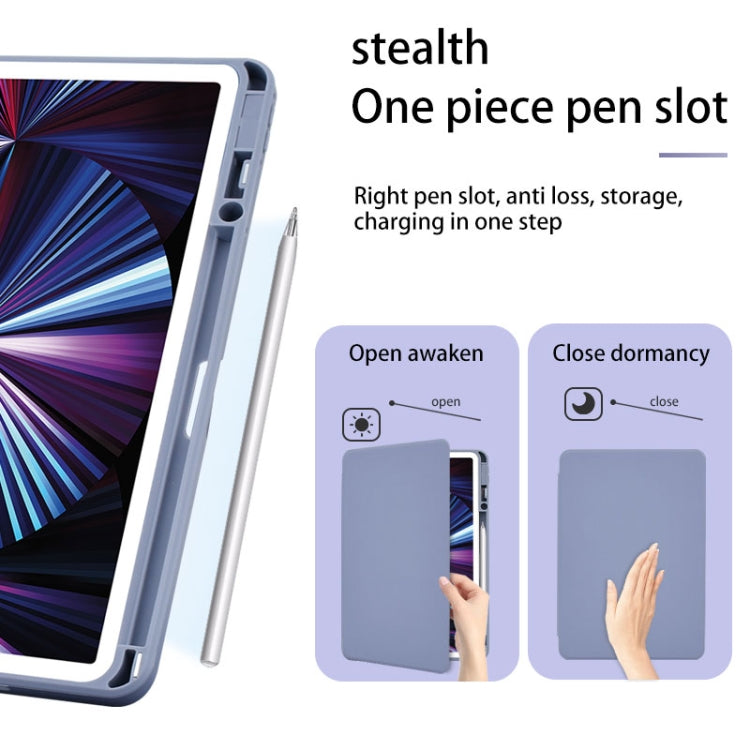 For Huawei MatePad 11 2021 Acrylic 360 Degree Rotation Holder Tablet Leather Case(Grey) - Huawei by PMC TechLife | Online Shopping South Africa | PMC TechLife | Buy Now Pay Later Mobicred