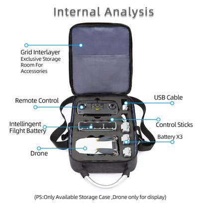 For DJI Mini SE Shockproof Single Shoulder Storage Carrying Case Box Bag, Size: 31 x 23 x 11cm(Black + Red Liner) - Backpacks & Bags by PMC Jewellery | Online Shopping South Africa | PMC Jewellery | Buy Now Pay Later Mobicred